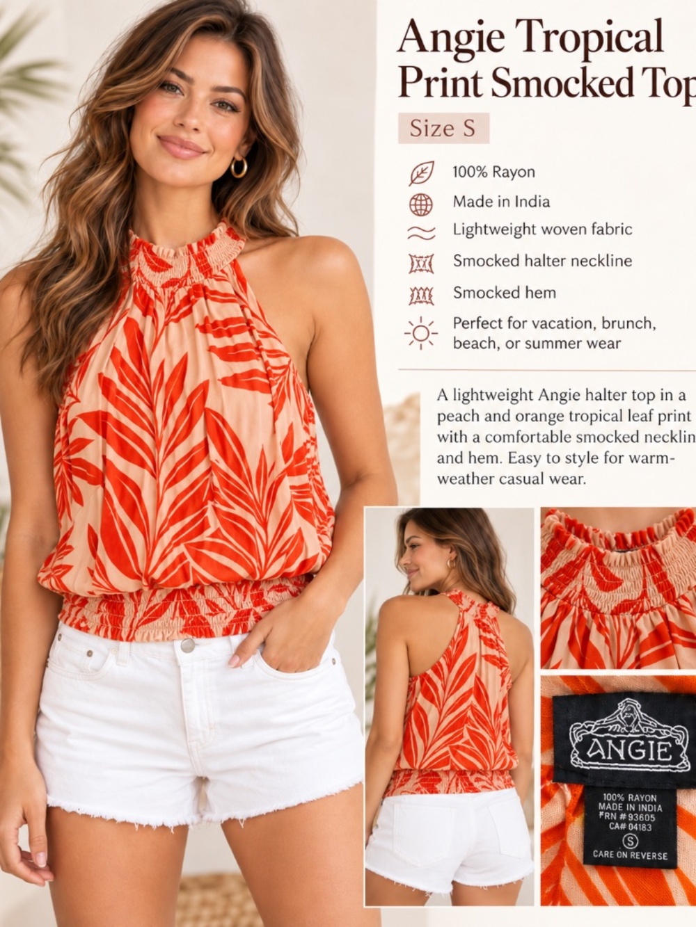 Tropical Smock Top